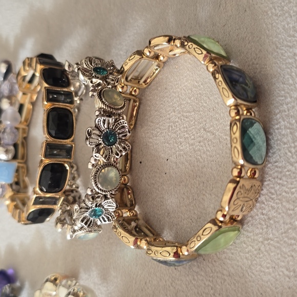 MONET, LIZ CLAIBORNE, ETC. FASHION JEWELRY BRACELETS BUNDLE 14 PIECES - Picture 7 of 16